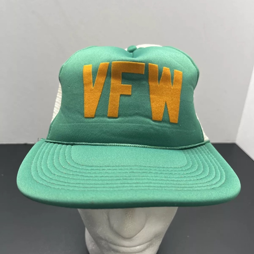 Vintage Vfw Trucker Snapback Hat